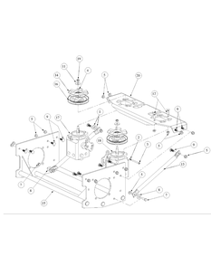 Drive Assembly Diagram and Parts List for M48-KW (53BB5DAV150-19-HP)(2003 1/2) Cub Cadet Lawn Tractor